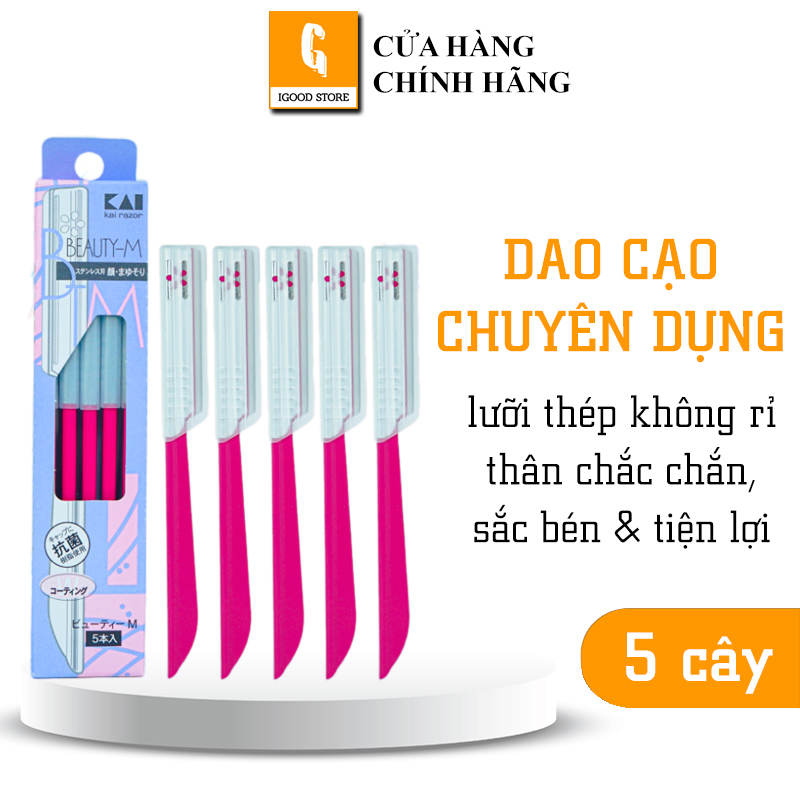 Set 5-10 dao cạo lông mày KAI Nhật Bản