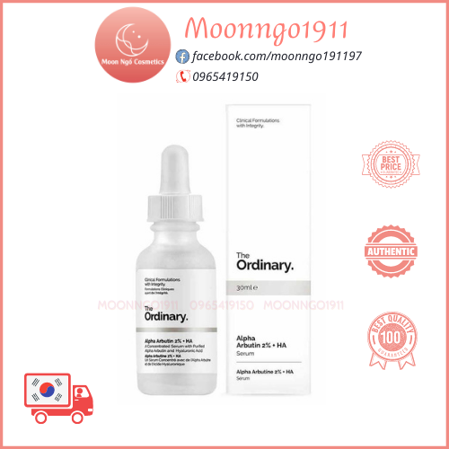 Serum Dưỡng Da Alpha Aburtin 2% + HA - The ordinary 30ml