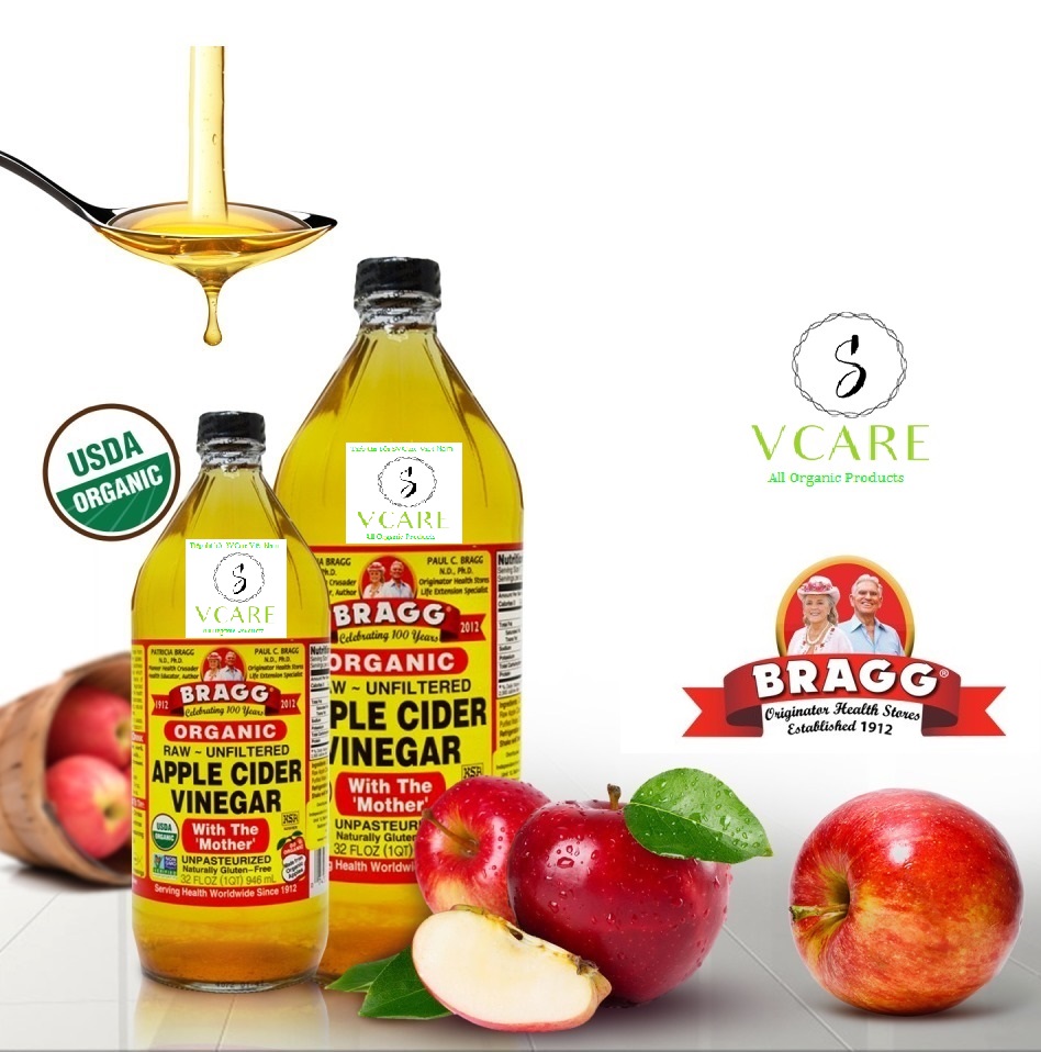 Giấm táo hữu cơ BRAGG 473 ML- Mỹ HSD 2025