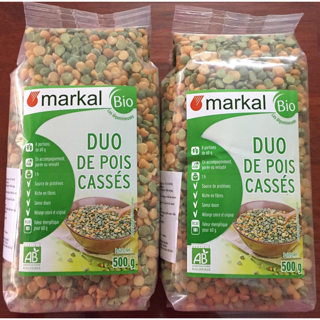 Đậu hà lan hữu cơ markal 500g