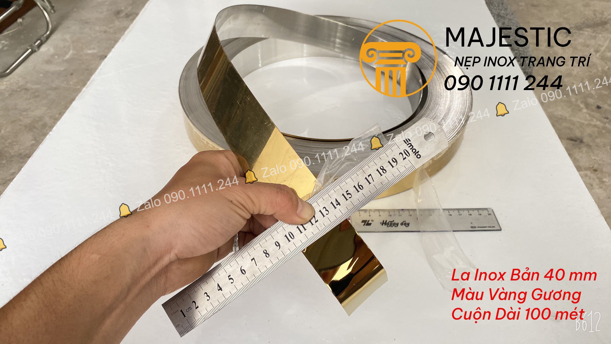 La Inox Trang Trí 4cm/ 5cm/ 6cm/ 8cm ( cuộn )