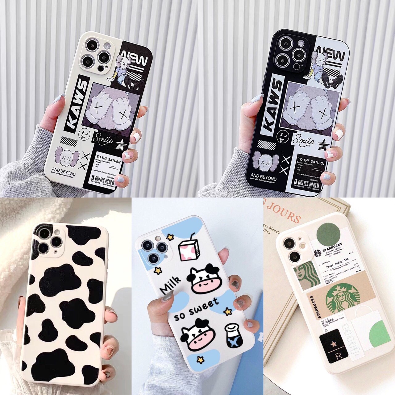 Ốp Lưng IPhone Cạnh Viền Vuông Hàn Quốc