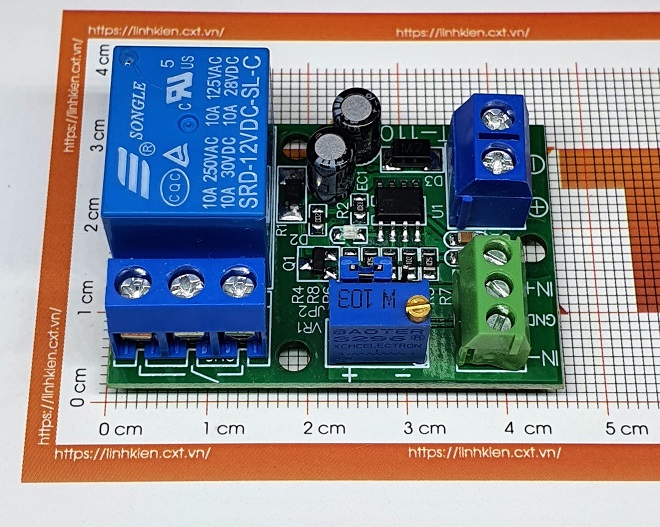 Module so sánh điện áp relay 12VDC IC LM393