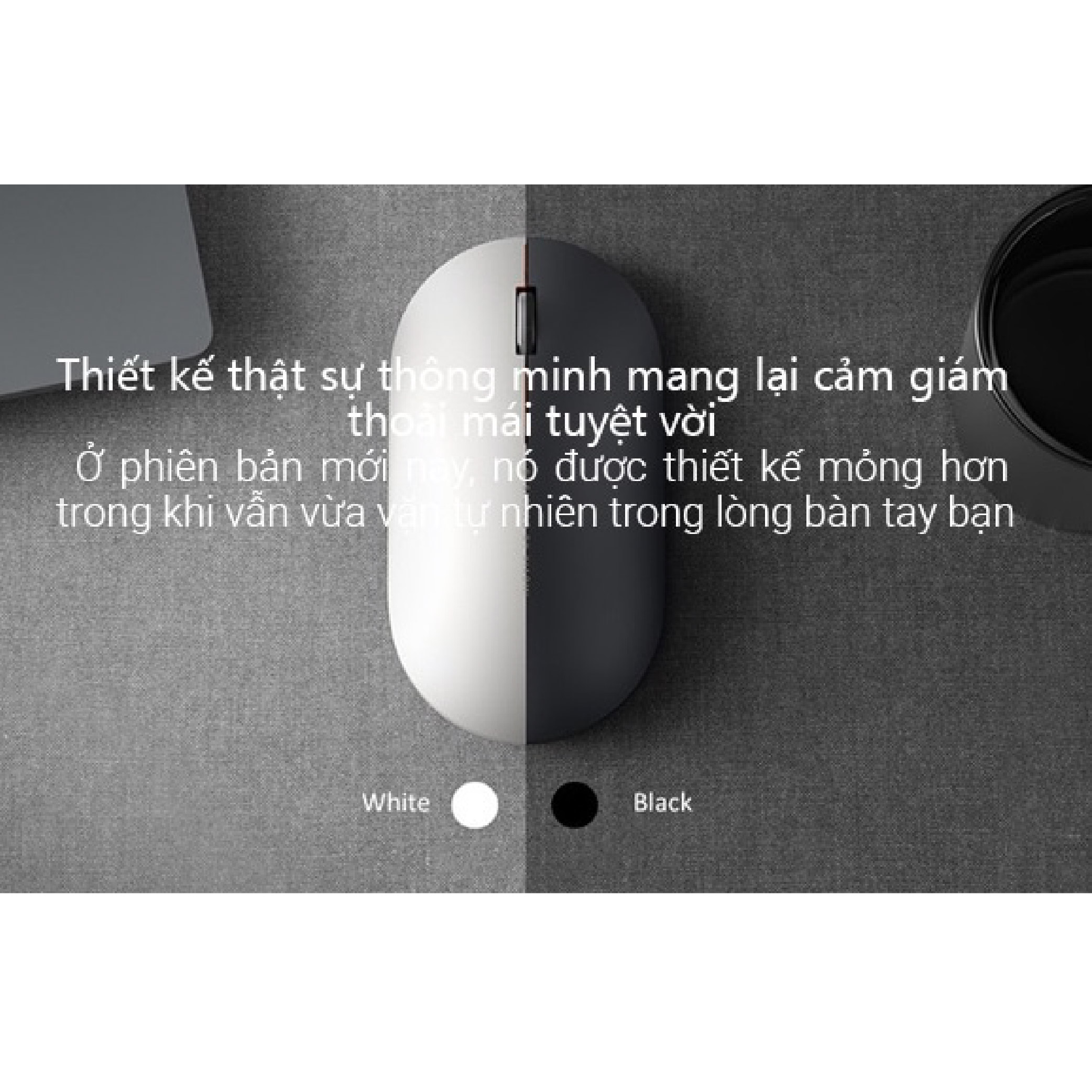 Chuột Không Dây Xiaomi Gen 2 Thiết kế nhỏ gọn, Tương Thích Nhiều Thiết Bị, Nút Bấm Êm, Độ nhạy đạt chuẩn, Chuột máy tính không dây, chuột máy tính, chuột văn phòng, chuột silent
