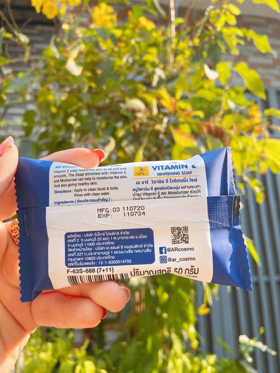 Xà bông Vitamin E kích trắng da