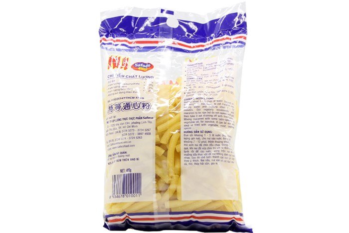 400gr Nui Ống Lớn Safoco