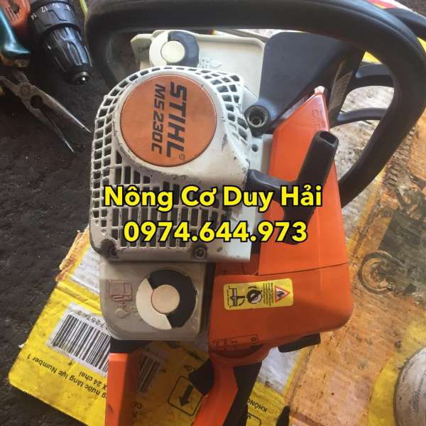 máy cưa xích chạy xăng stihl 230 - hàng bãi còn 80%