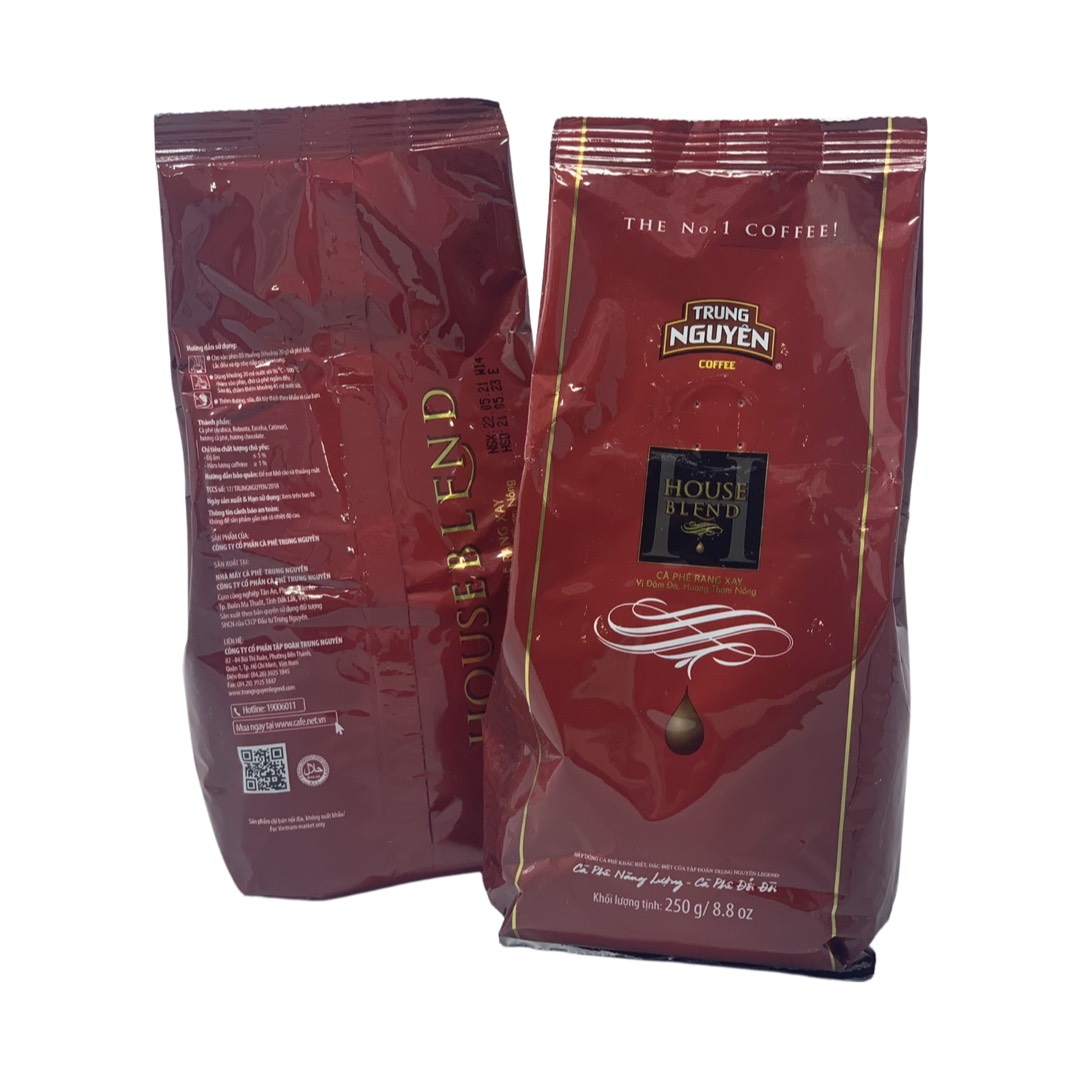 ( Gói 250gam) Cà phê rang xay pha phin House Blend Trung Nguyên
