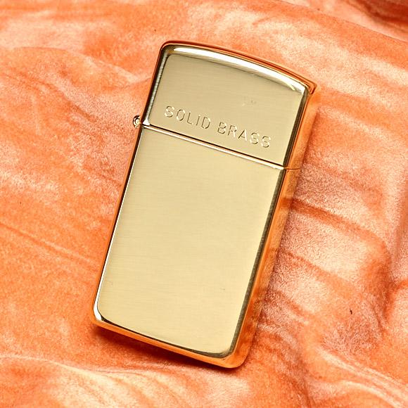 Zippo 1654 - Zippo Slim High Polish Brass Engraved
