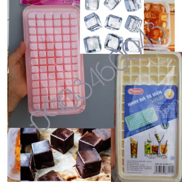 [HCM]combo 5 khuôn thạch trà sữa 78 viên nhựa cao cấp hofaco