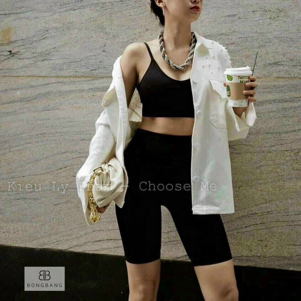 Quần đùi legging siêu co giãn