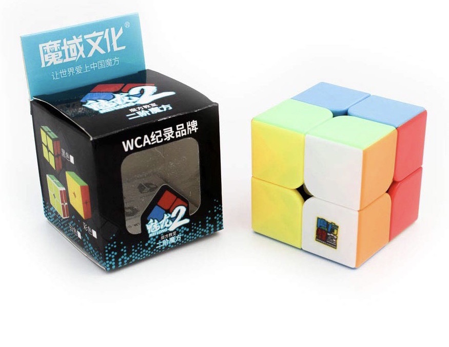 Rubik 2x2 stickerless moyu meilong mfjs rubik 2 tầng