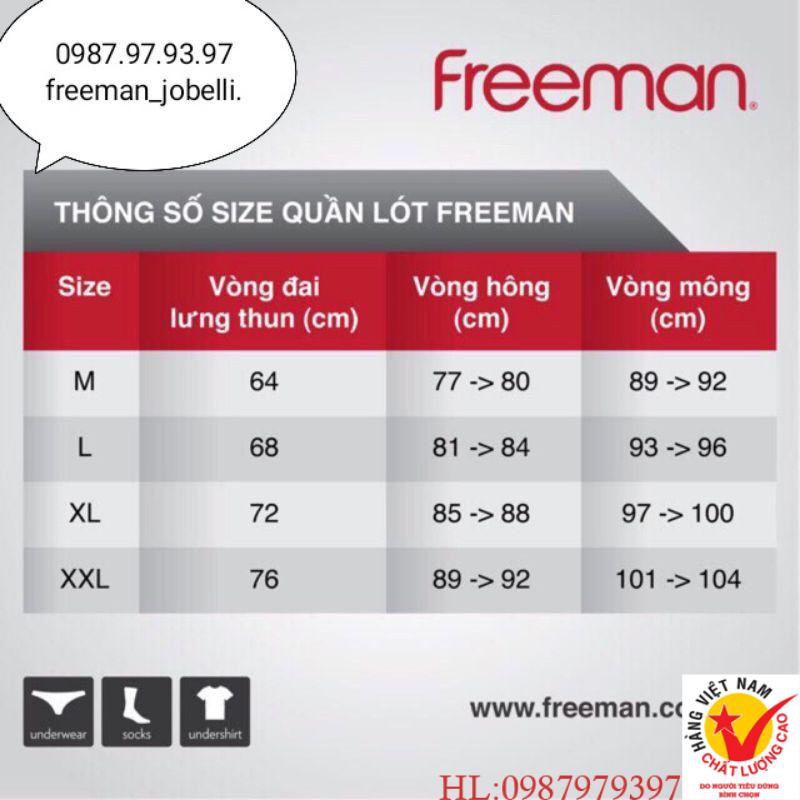 FREEMAN - Quần lót nam Freeman 6040 cotton lụa