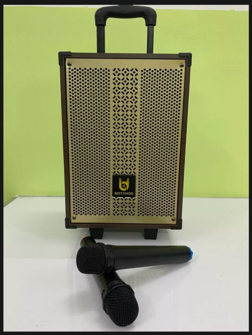 Loa Kéo BD 9080 Kèm 2 Micro Không Dây Hát Karaoke