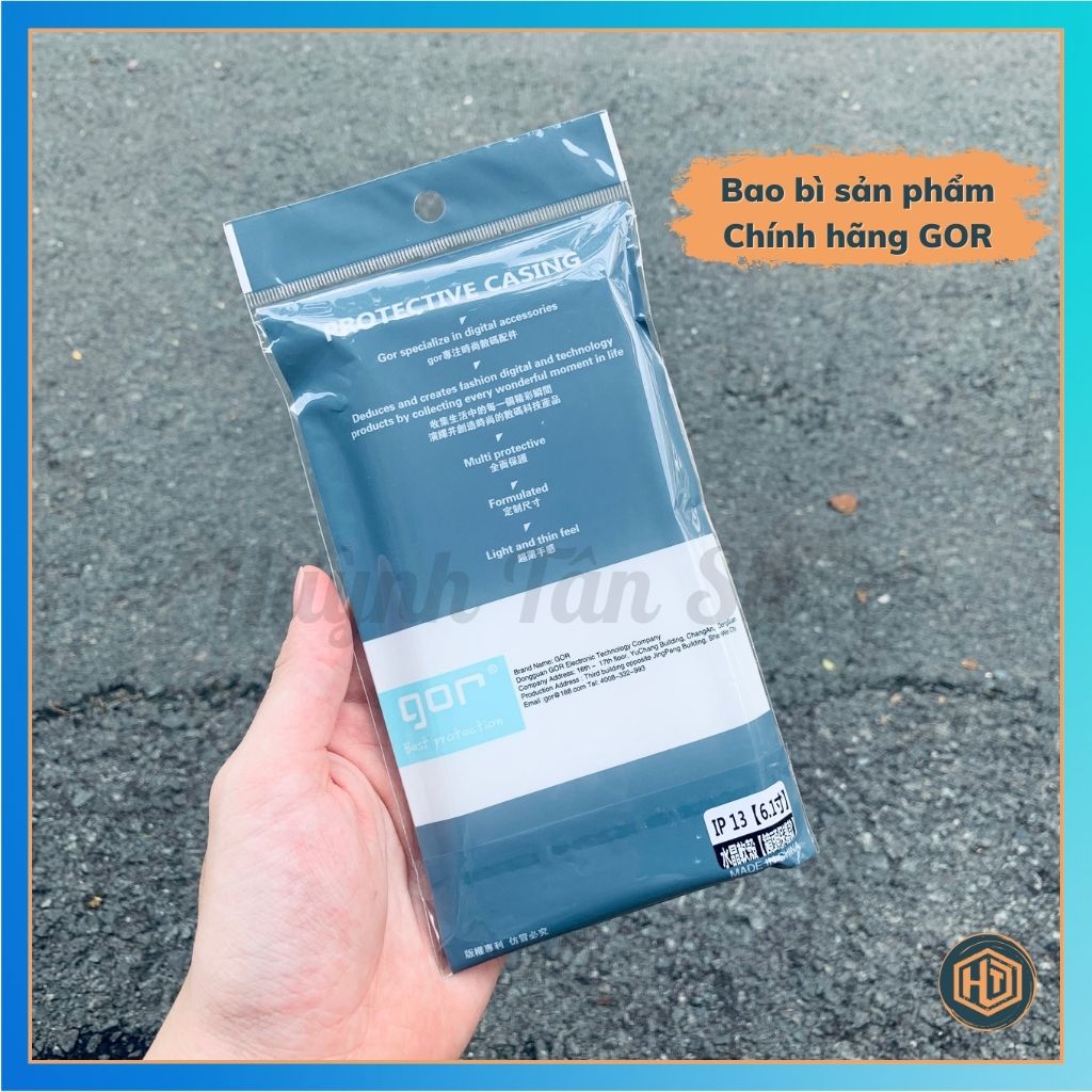 Ốp lưng GOR cho iPhone 13 Silicon dẻo trong
