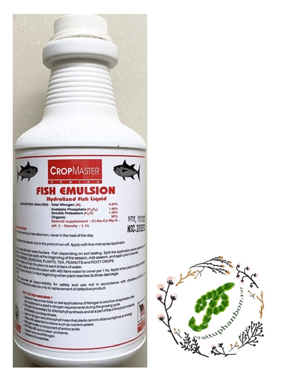 Phân Cá Phú Hào - Fish Emulsion USA - #194A# 500ml
