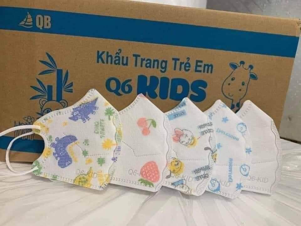 Khẩu trang Q6 trẻ e 1 thùng 300 cái