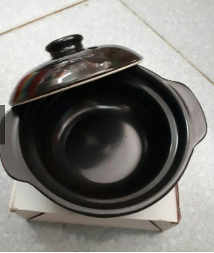 [HCM]Nồi đất đen kho quẹt 12.5 cm