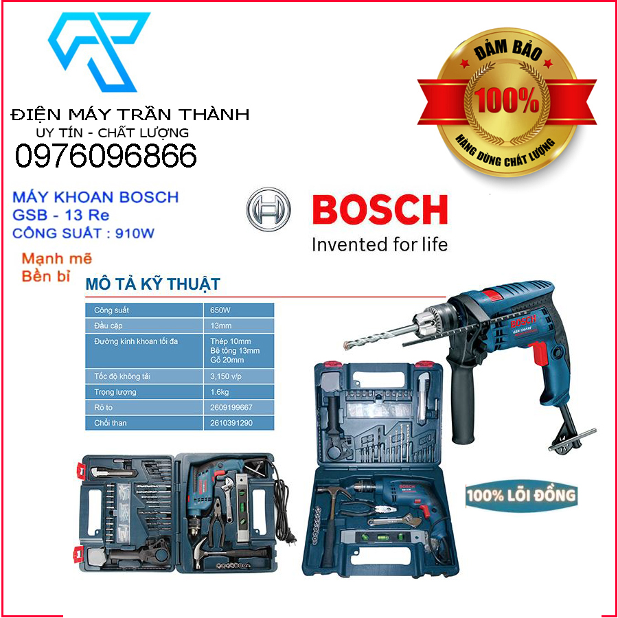 máy khoan 13re kèm 32 phụ kiện