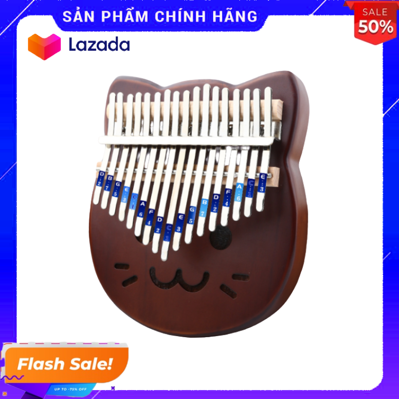 Đàn kalimba 17 phím tặng stick màu và búa chỉnh âm GECKO322