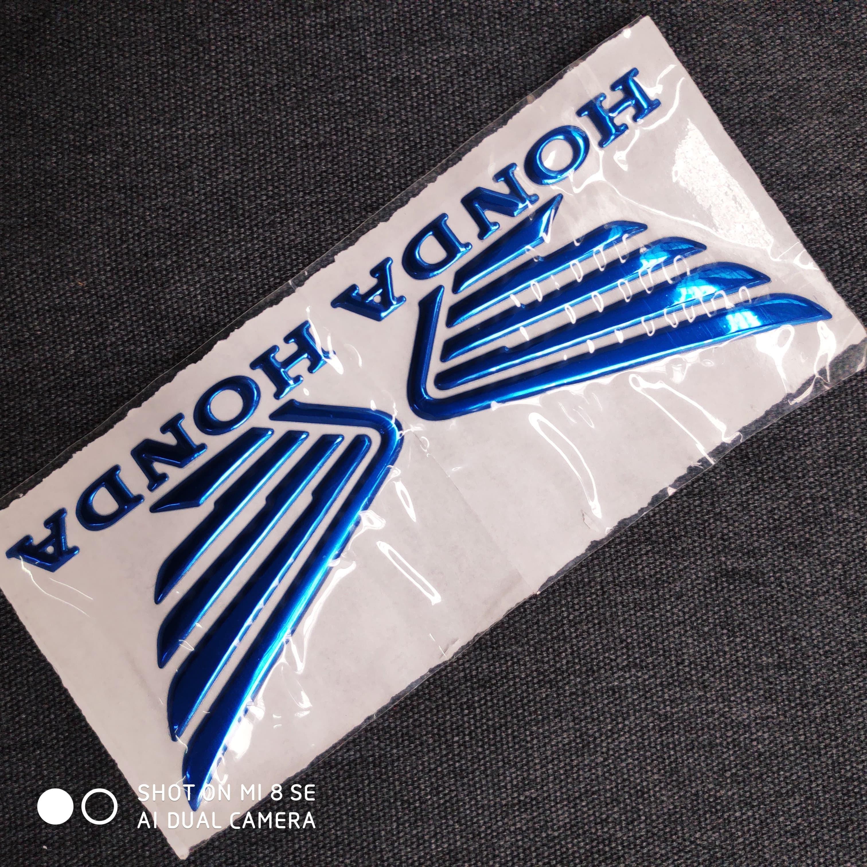 Tem logo Honda CÁNH CHIM TRANG TRÍ XE MÁY SIÊU NÉT (MÀU XANH DƯƠNG)