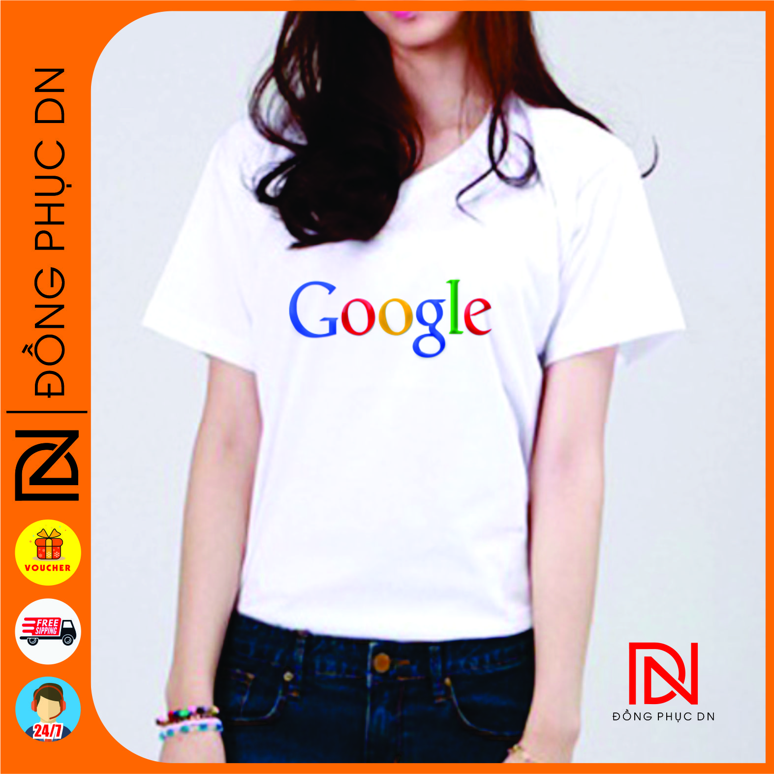 Áo thun GOOGLE - nam nữ chung form