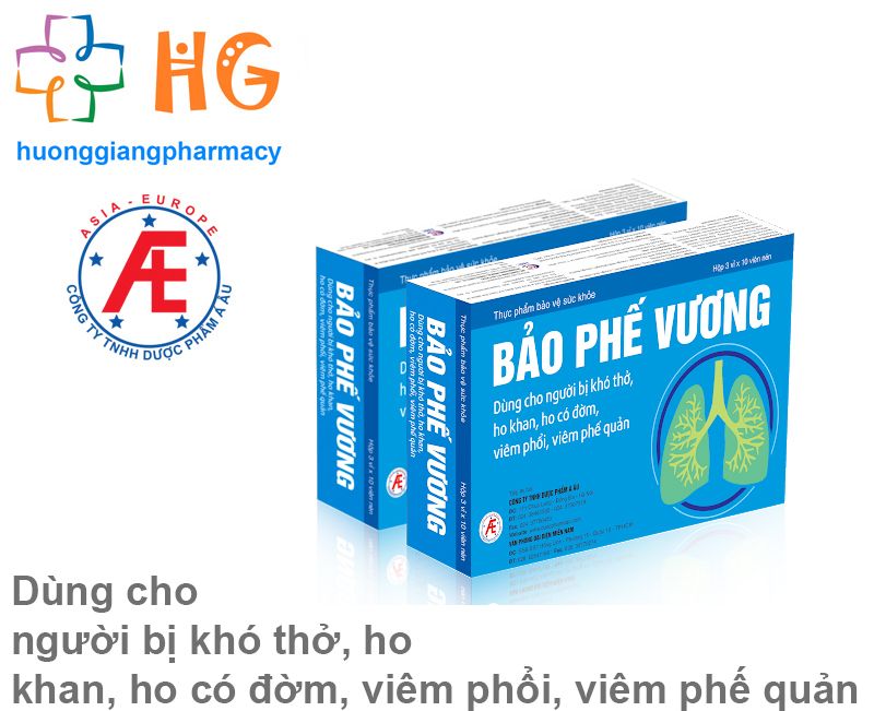 Bảo Phế Vương - Viêm phổi, viêm phế quản không còn là nỗi lo (Hộp 20 Viên)