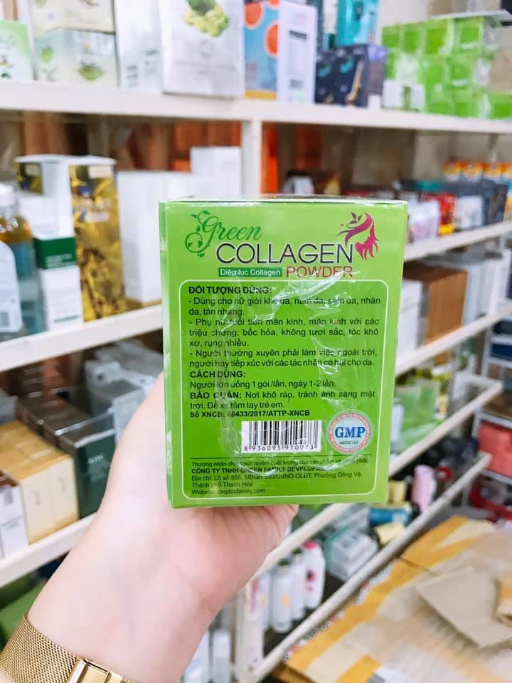 Bột diệp lục collagen (hộp 30 gói)