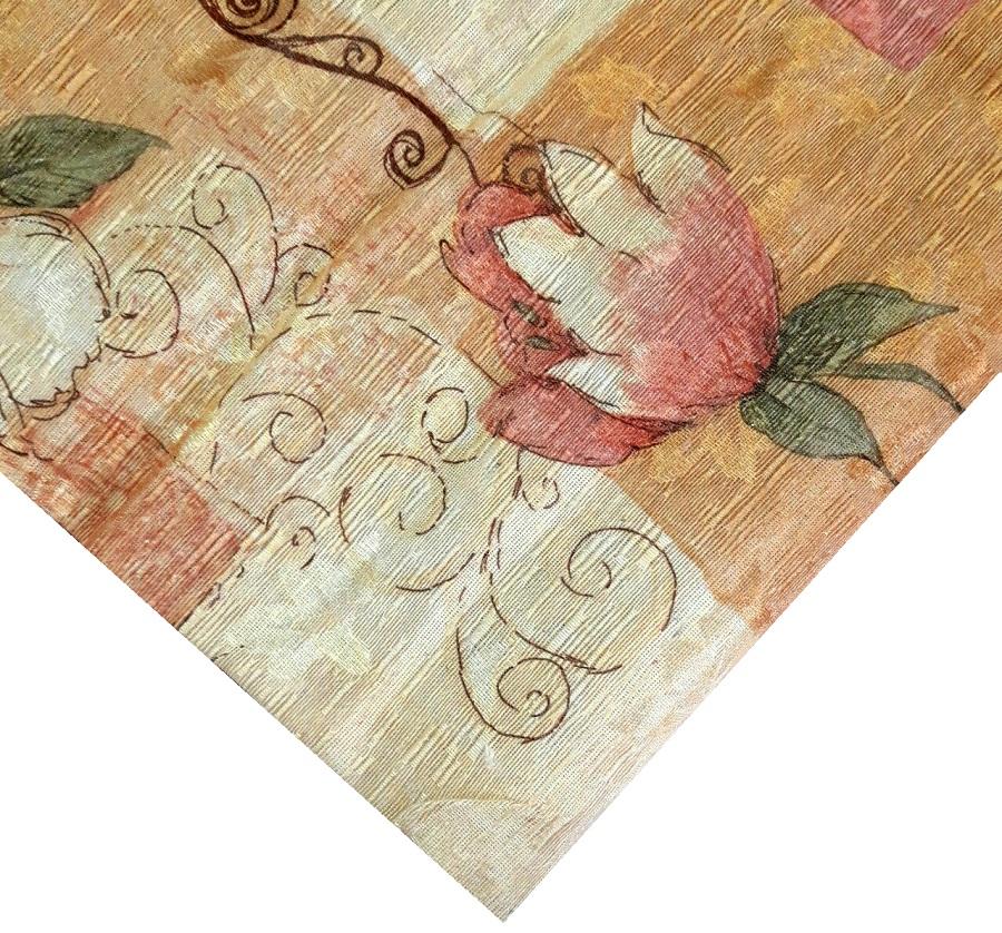 KHĂN VẢI TRẢI BÀN WV-603-002 (120 cm x150 cm) hoa văn sang trọng, vải Polyester