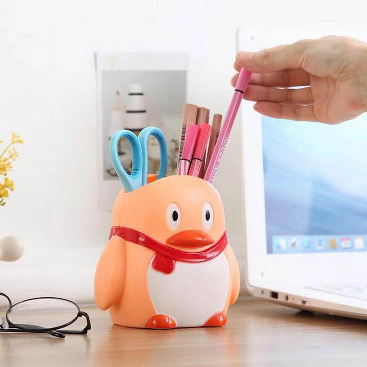 Ống cắm bút hình chim cánh cụt