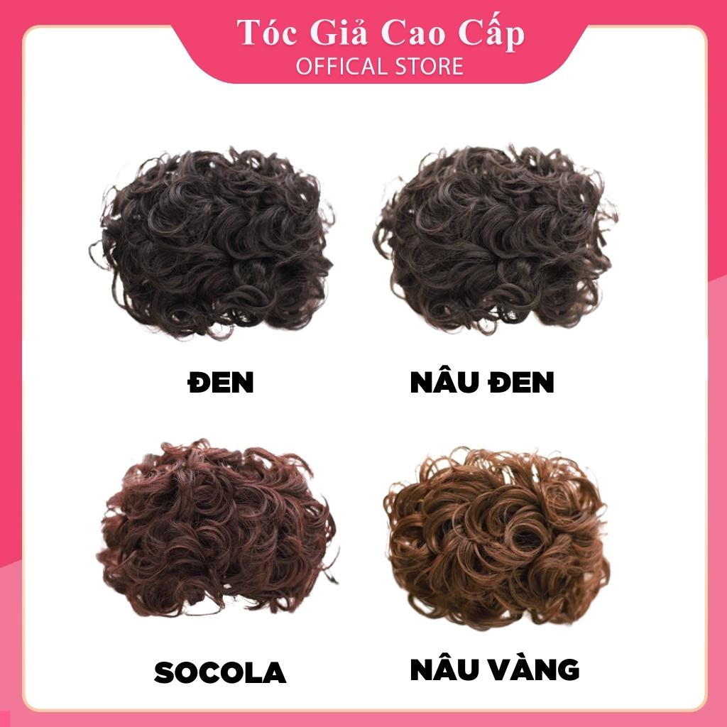 Tóc giả búi xoăn to phu nhân