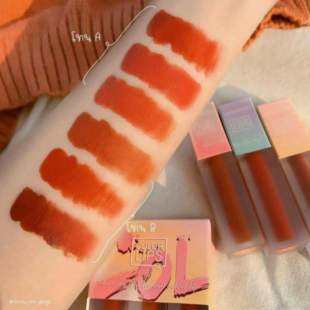 Set 3 cây son kem Velvet Color Lips