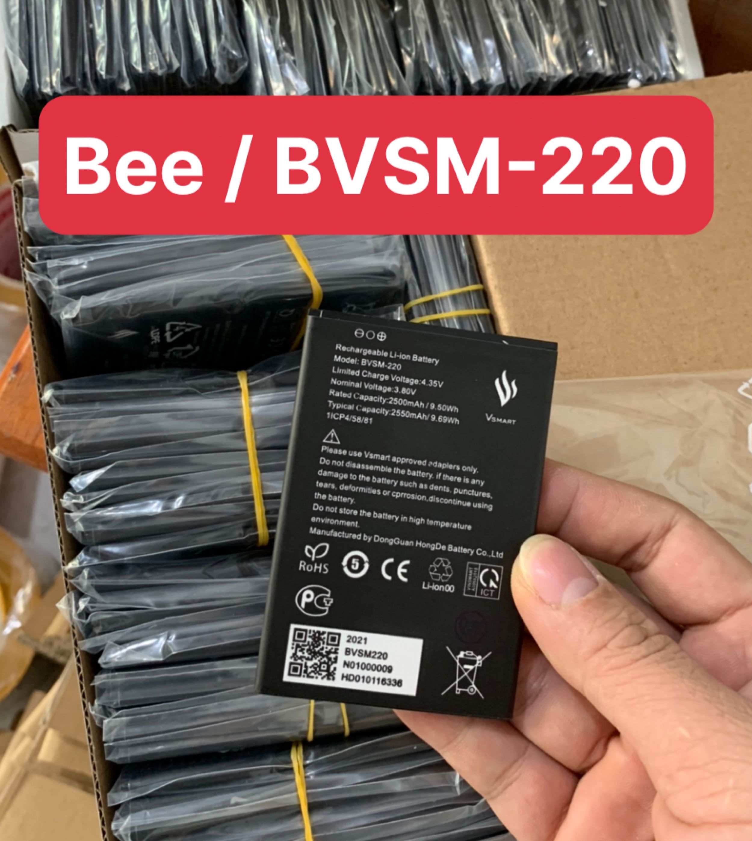 pin vsmart Bee mã BVSM 220 (ZIN)