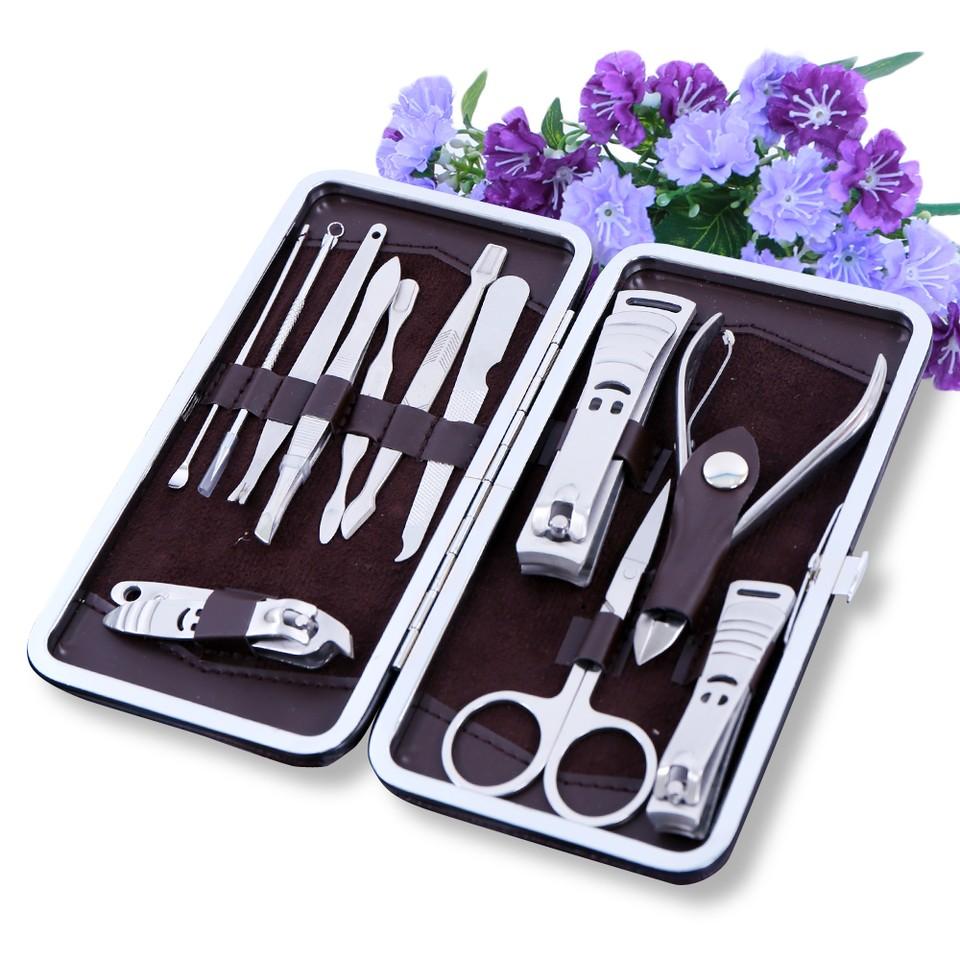 BÁO GIÁ BỘ DỤNG CỤ LÀM MÓNG 12 MÓN ĐA NĂNG | Shopee Lazada Sendo Tiki mới nhất 4 Bộ dụng cụ làm móng 12 món đa năng / Kềm cắt móng russia 12 món (lớn ) Tmark