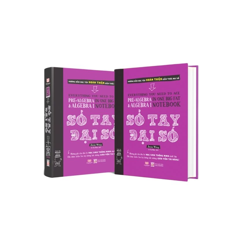 Sách sổ tay đại số - tổng hợp kiến thức tham khảo toán học thcs đến thpt - á châu books, bìa cứng in màu