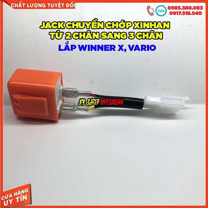 COMBO chớp xinhan led điện tử tăng chỉnh nhanh chậm và jack chuyển 2-3 chân cho winner x vario cbr 150...