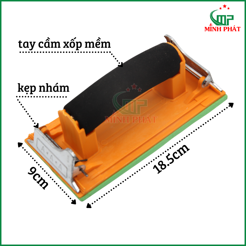 Bàn Chà Nhám Kẹp Hàng Cao Cấp Minh Phát Tay Cầm Xốp Mềm