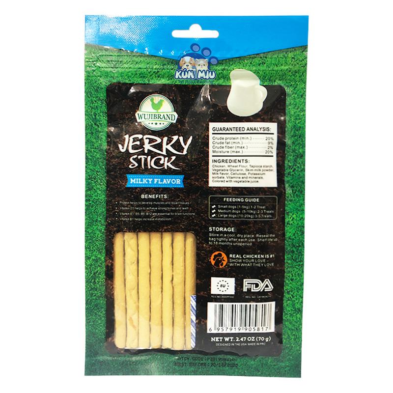 Bánh thưởng cho chó Jerky 70gr - Vị sữa