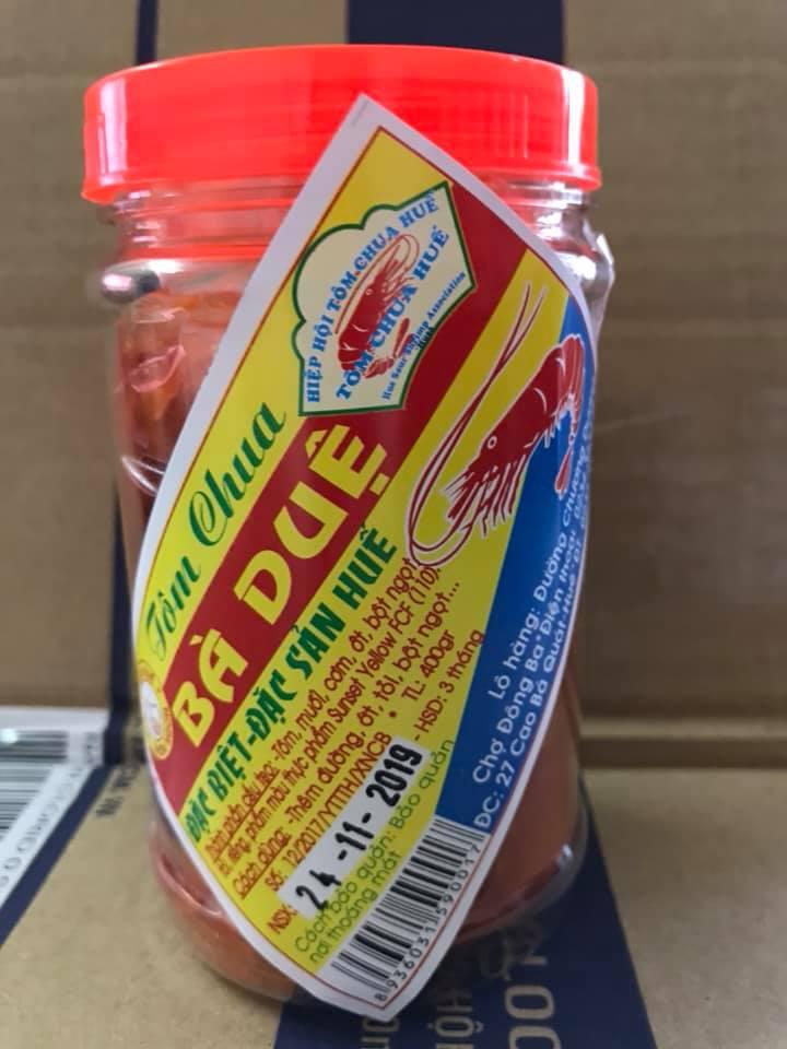 Tôm chua Bà Duệ 400g - Đặc sản Huế - Siêu ngon