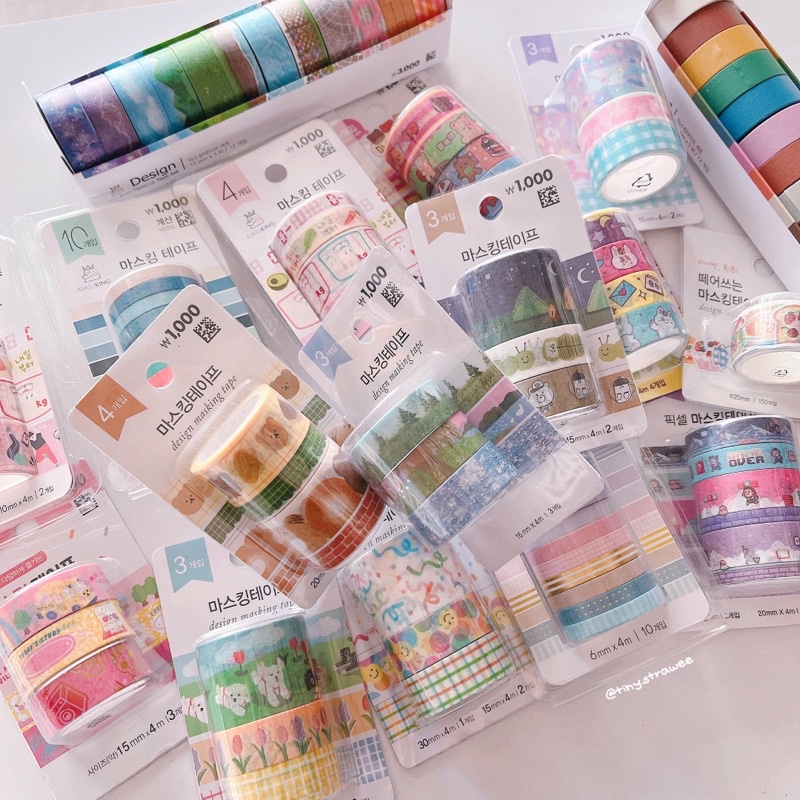 Washi tape Daiso Hàn | Tiny Strawee
