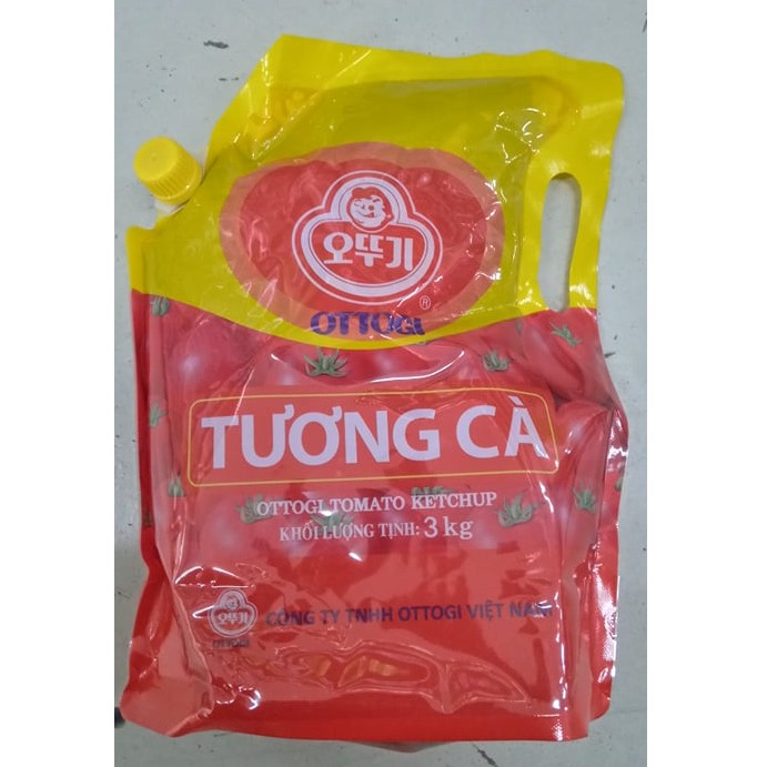 Tương cà chua 3kg túi to cho nhà hàng - 게찹