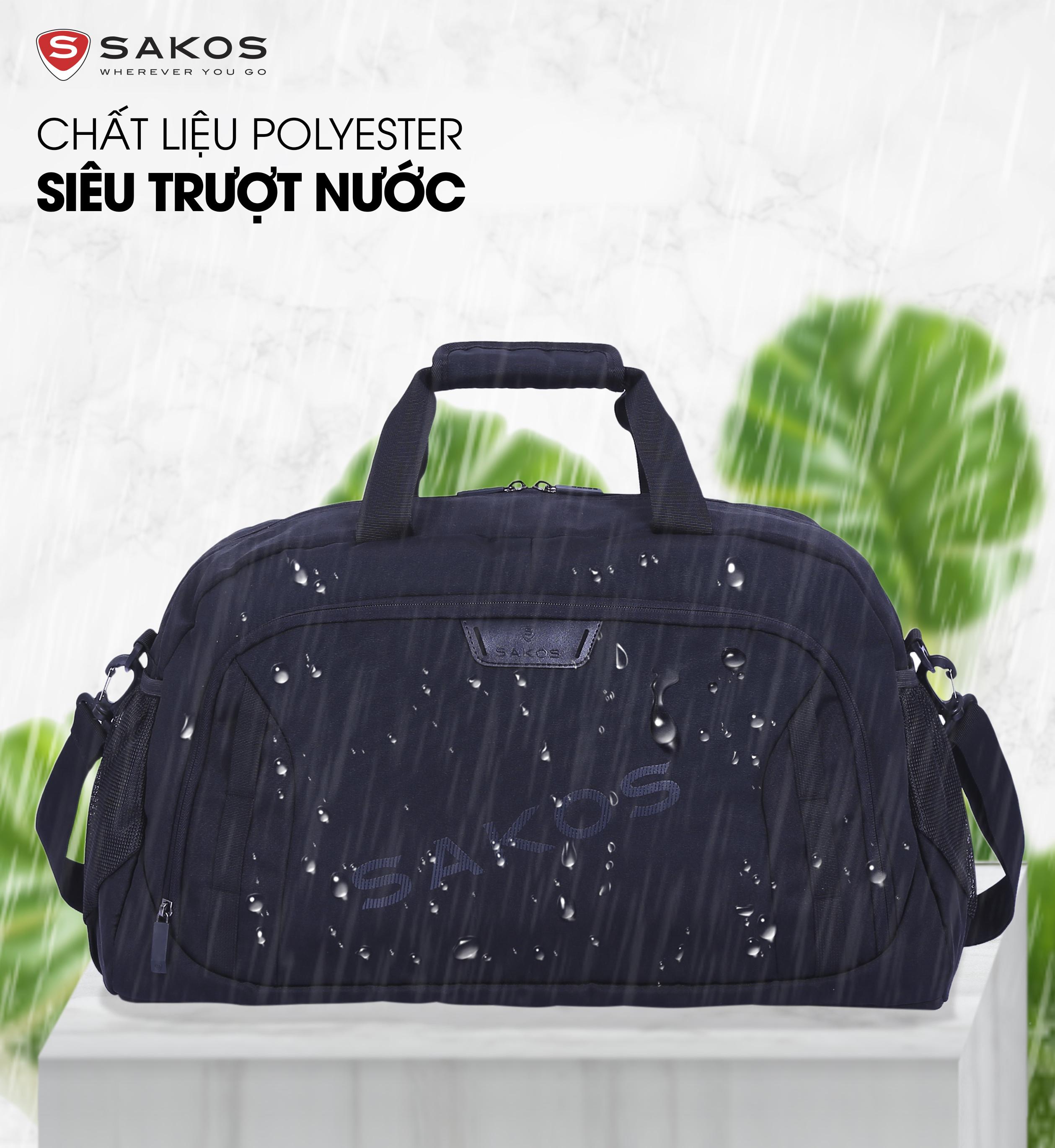 Túi Du Lịch Sakos Cao Cấp Marina (Đen)
