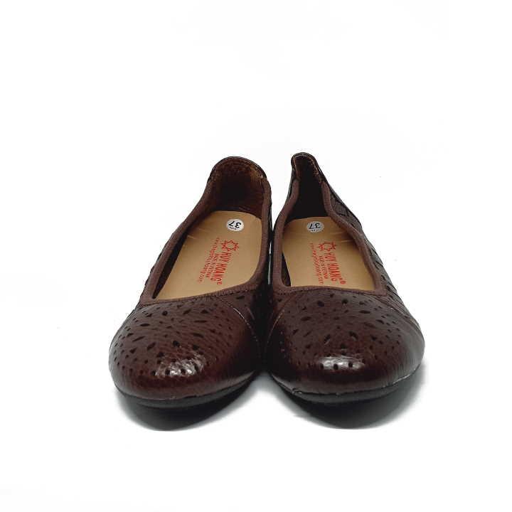 Giày nữ hoa văn da bò nhiều màu HK7947-48-49