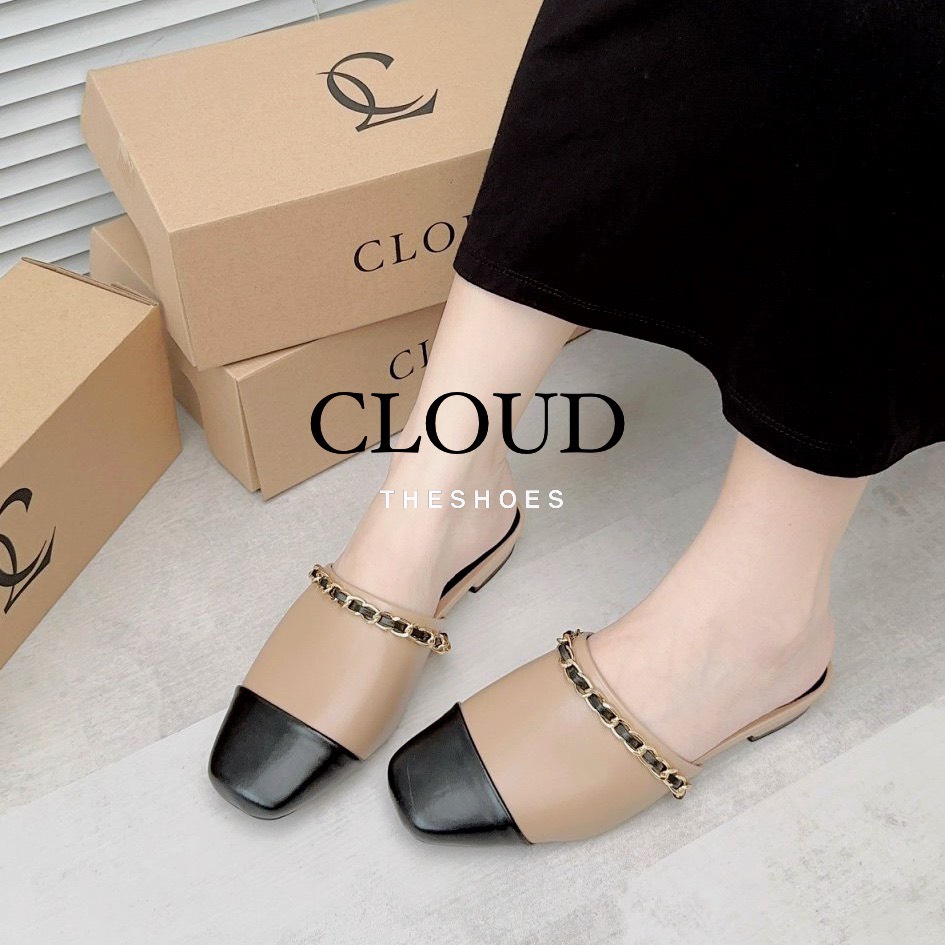 Giày bệt bít mũi quai xích