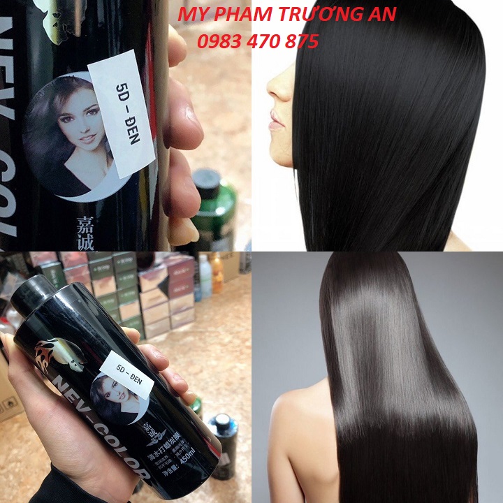 Thuốc nhuộm phủ bóng 5D màu đen 450ml
