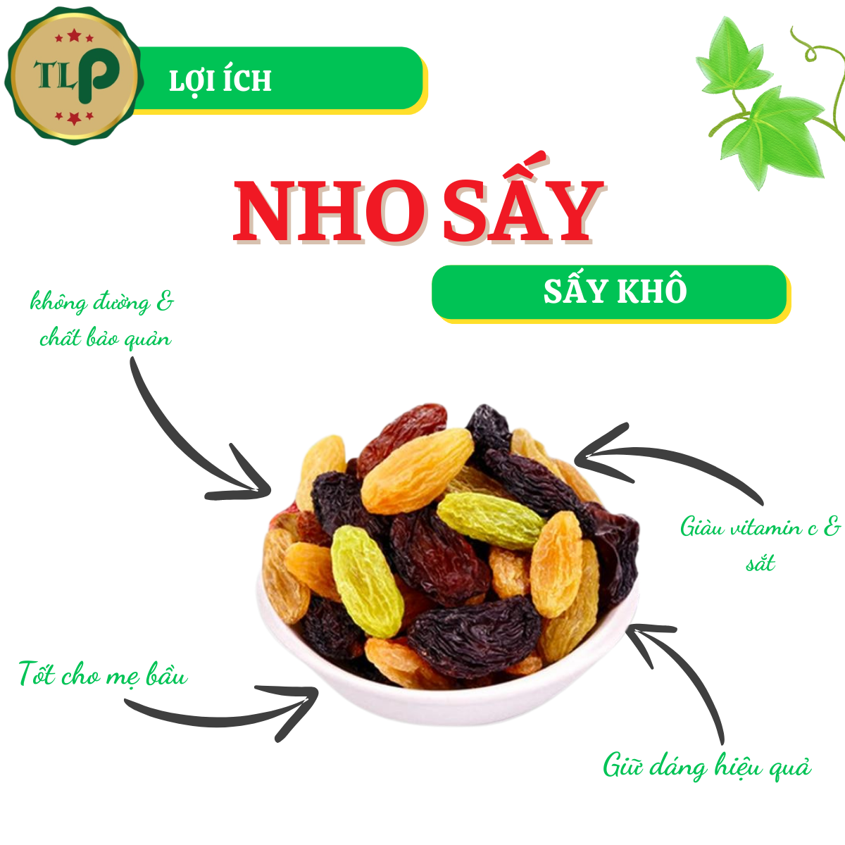 Nho Khô Chile Tân Lộc Phát Hũ 500g