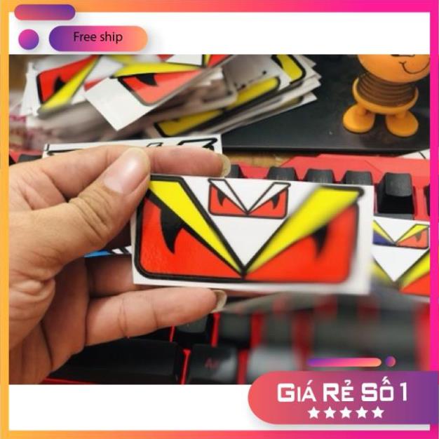 Tem mắt fendy nhỏ size 4x8.5