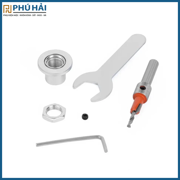 Mũi khoan 2 tầng có tăng chỉnh, Mũi khoan âm vít gỗ có cữ chặn sắt 2 tầng mồi vít 3mm cao cấp