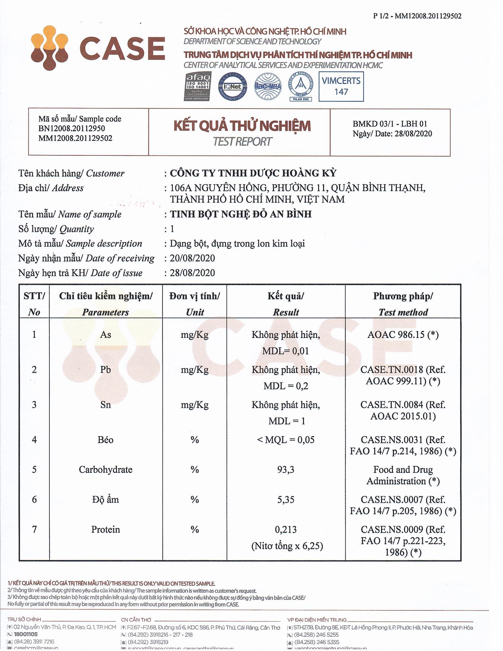 Combo 3 lon Tinh bột nghệ Đỏ An Bình (mỗi lon 500gr)
