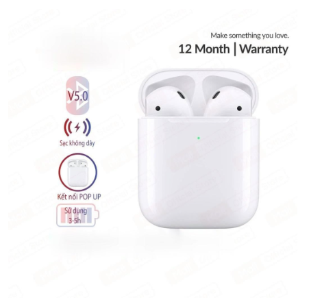 Tai Nghe bluetooth ALOHA PKV AP 2 Hổ Vằn 1562U, Thời Lượng Pin 8H, Đổi Tên, Định Vị,  Mở Nắp Hiện Kết Nối Hiện Popup .sạc không dây Bản Mới Nhất